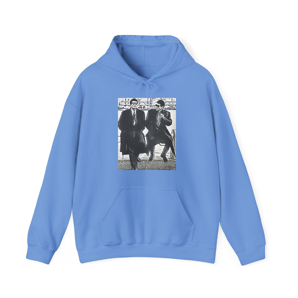 Abunai Deka Graphic Print Long Sleeve Unisex Heavy Blend™ Hooded Art Sweatshirt