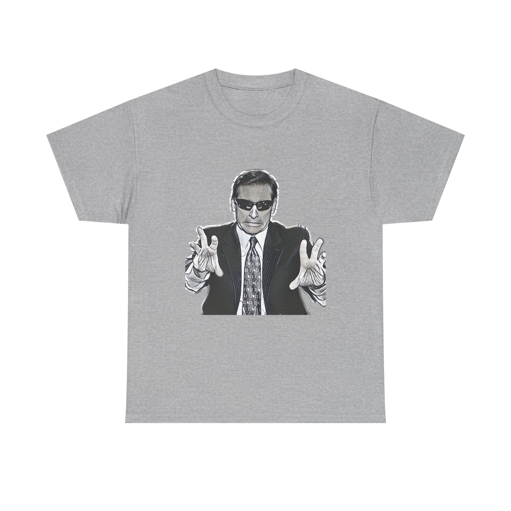 Blind Guy Mcsqueezy Michael Scott Office Graphic Print Unisex Heavy Cotton Tee