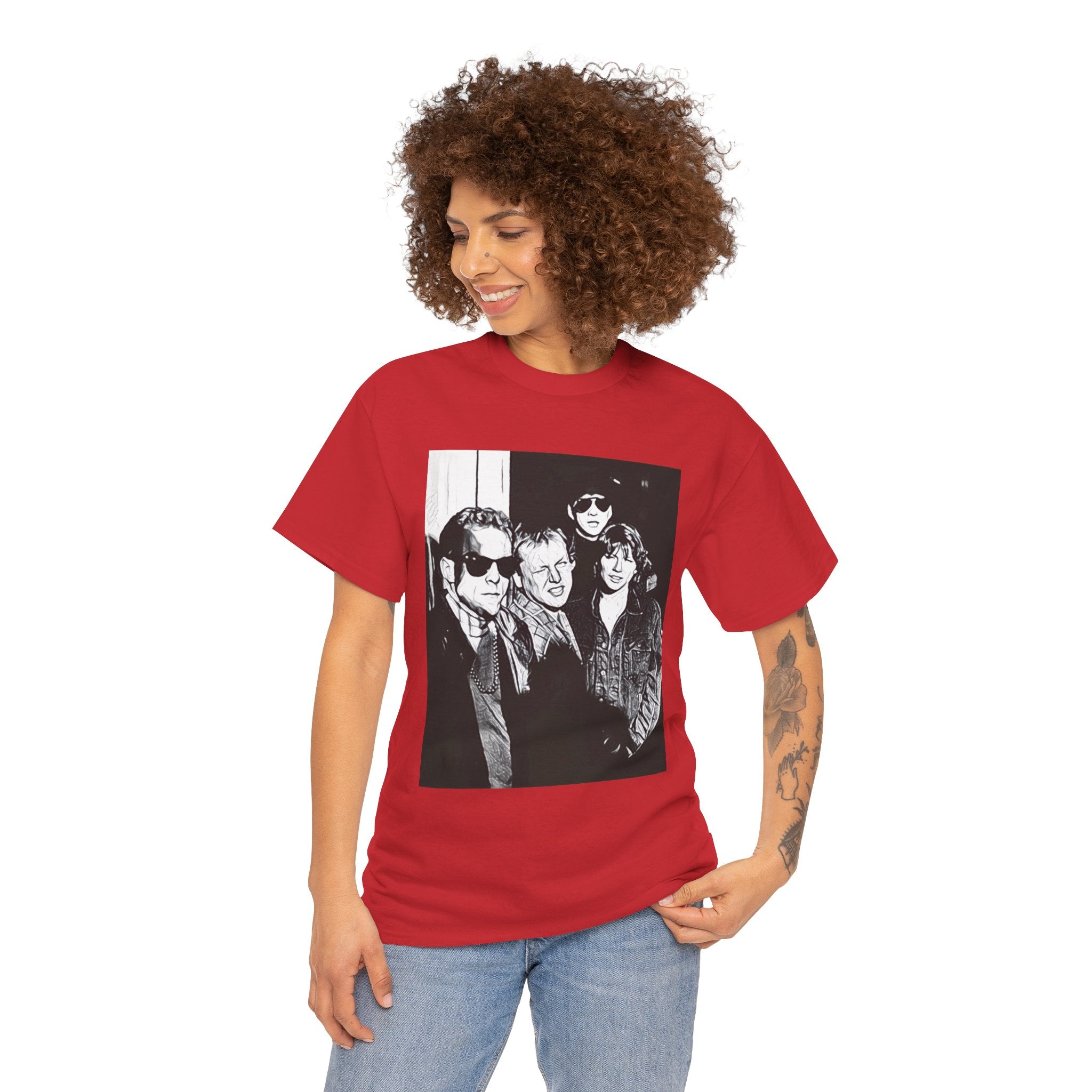 The Pixies Graphic Print Short Sleeve Crew Neck Unisex Heavy Cotton Tee Shirt