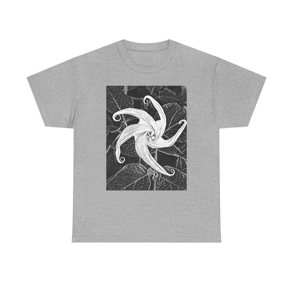 Jimsonweed Datura Stramonium Graphic Print Botany Unisex Heavy Cotton Tee Shirt