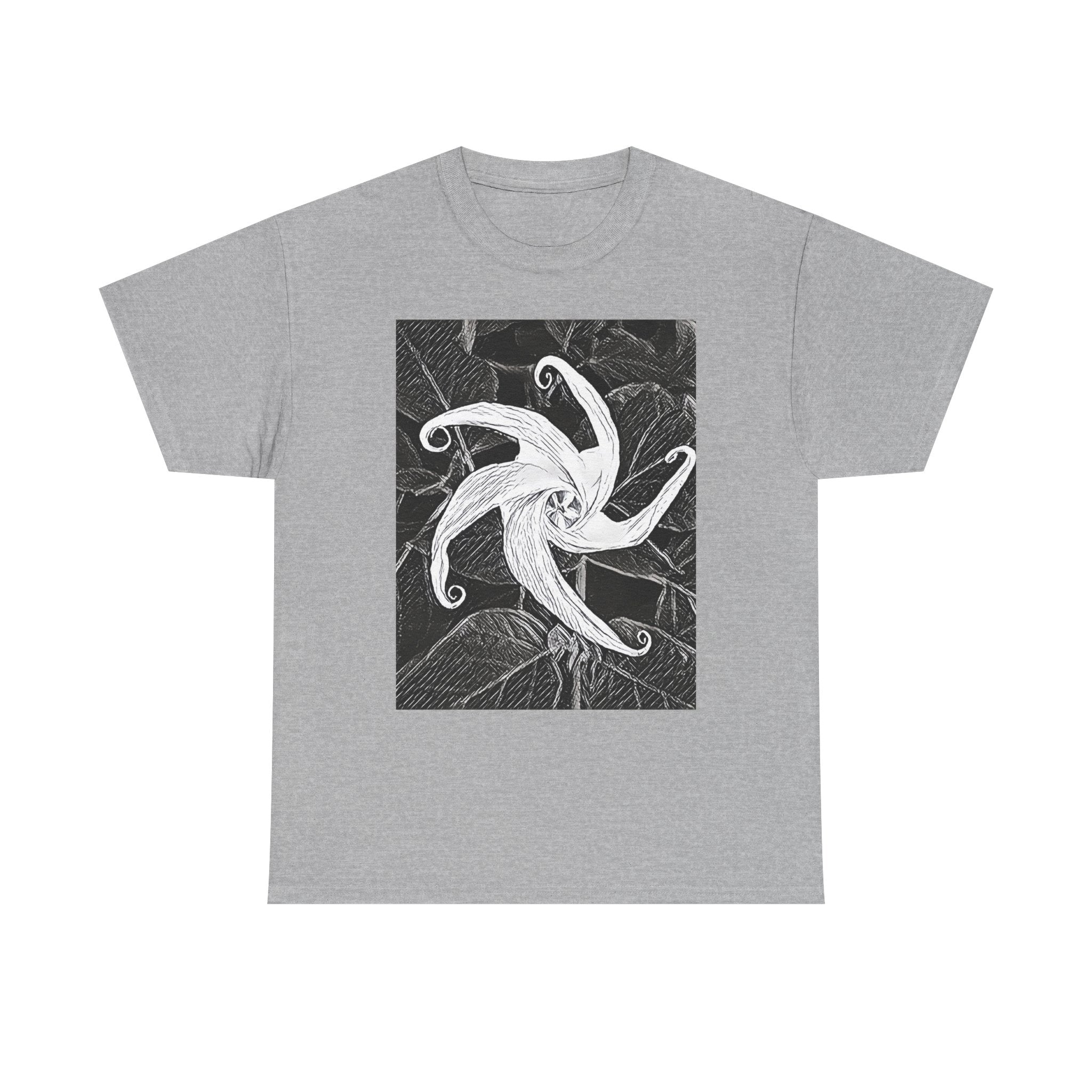 Jimsonweed Datura Stramonium Graphic Print Botany Unisex Heavy Cotton Tee Shirt