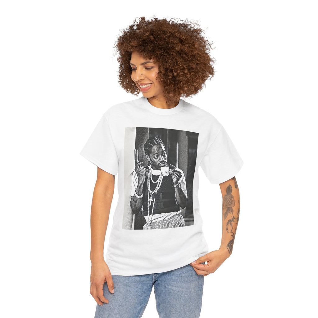Andre 3000 Graphic Print Short Sleeve Crew Neck Unisex Heavy Cotton Tee Shirt