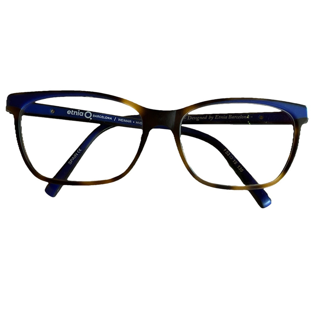 Etnia Barcelona Eyeglasses Carpi BLBL 53-15-135 Blue Brown Tortoise Spain Made