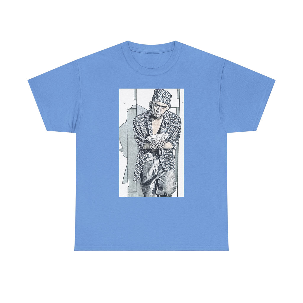 Tommy Wright III Graphic Print Short Sleeve Crew Unisex Heavy Cotton Tee Shirt