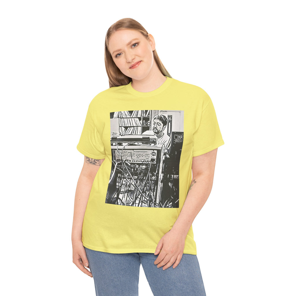 Nujabes Graphic Print Short Sleeve Crew Neck Unisex Heavy Cotton Art Tee Shirt