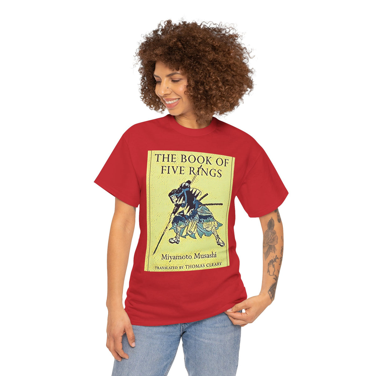 The Book Of Five Rings Graphic Print Short Sleeve Unisex Heavy Cotton Tee Shirt