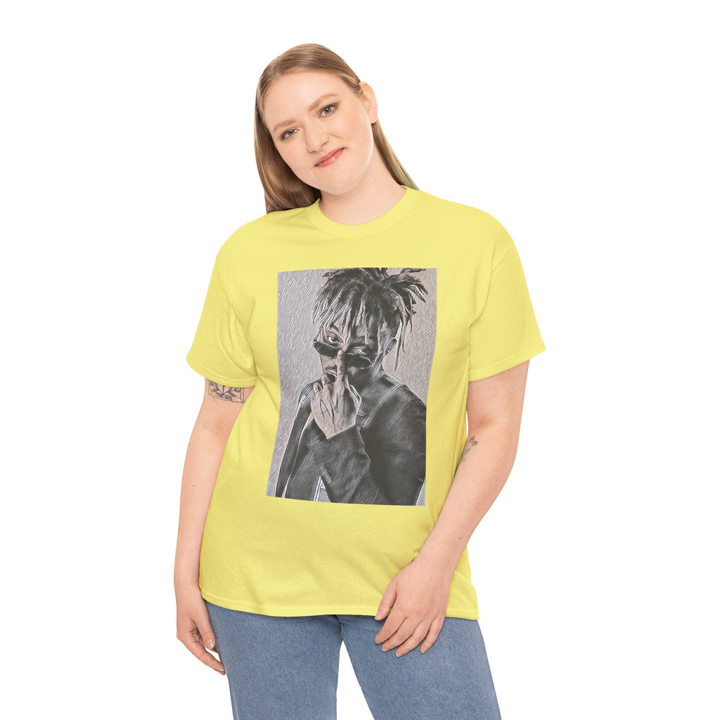 Juice WRLD Graphic Print Short Sleeve Crew Neck Unisex Heavy Cotton Tee Shirt