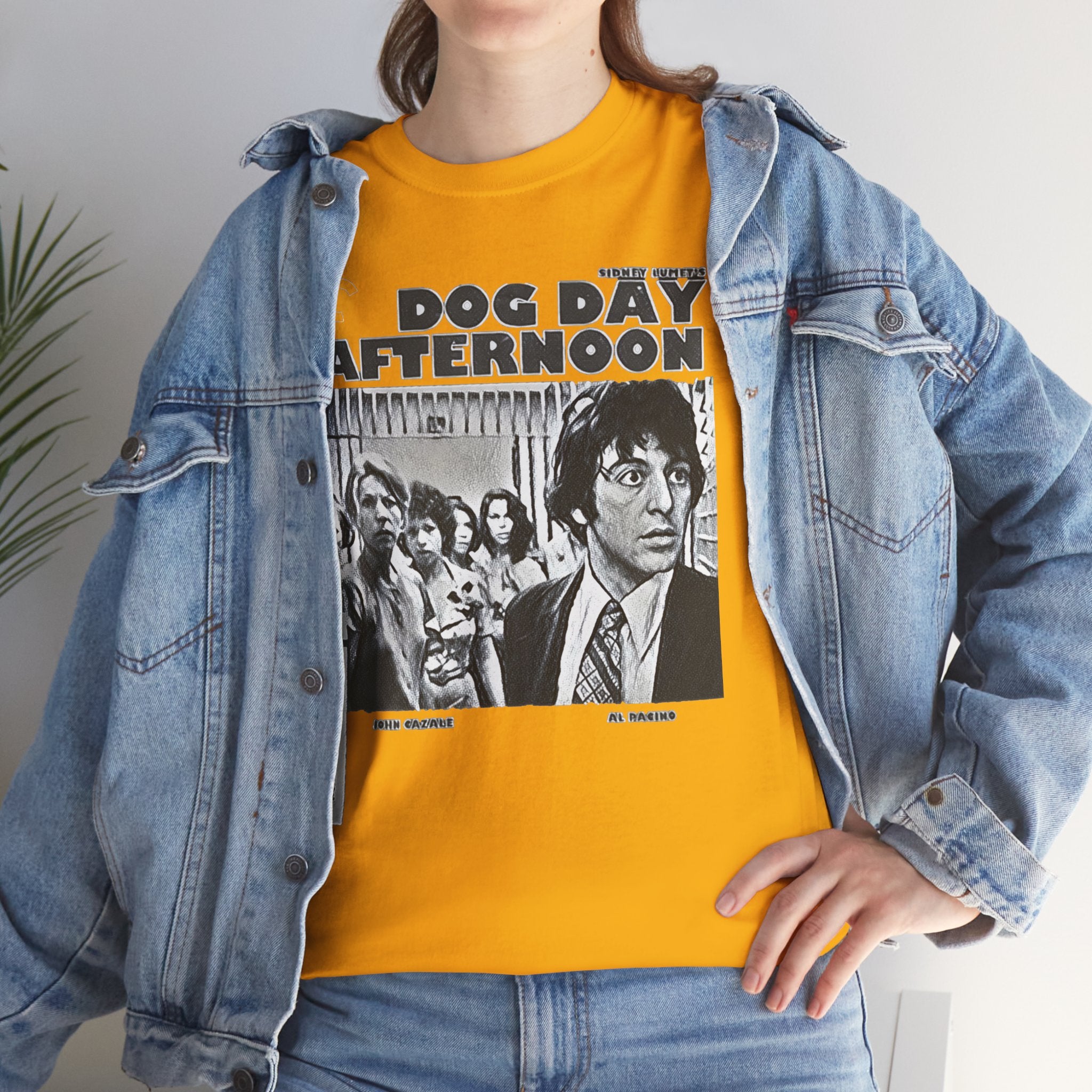 Dog Day Afternoon Graphic Print Al Pacino Black & White Unisex Heavy Cotton Tee