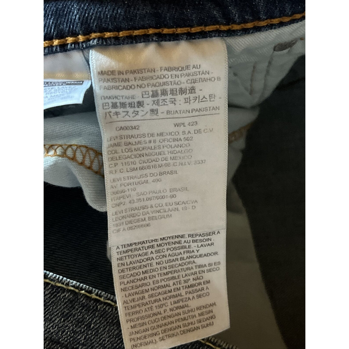 Levi's 514 Jeans Men's 38x32 Blue Denim Y2K Western Outdoor Cotton Travel EUC