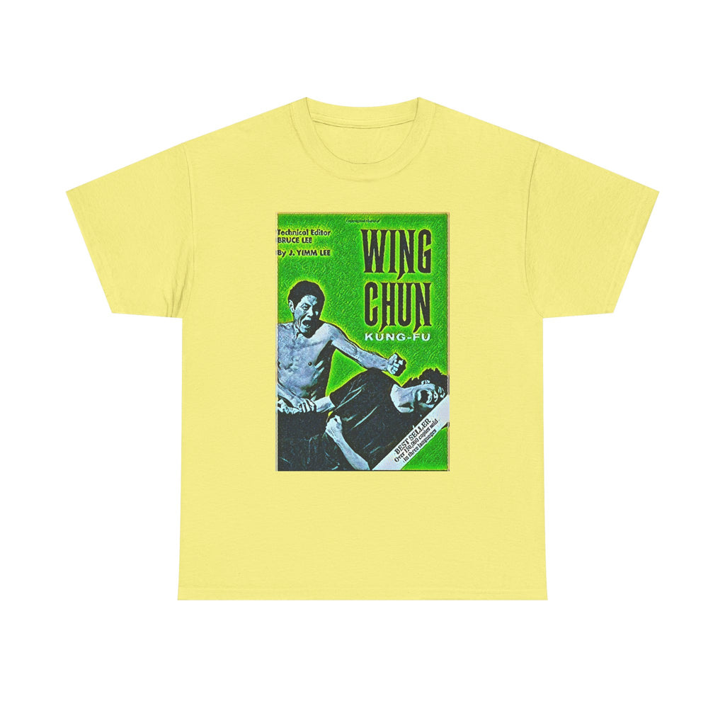 Wing Chun Kung-Fu Graphic Print Short Sleeve Crew Unisex Heavy Cotton Tee Shirt