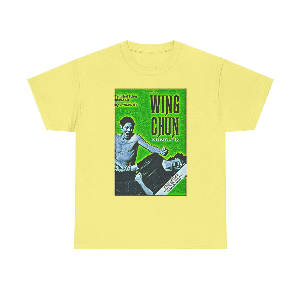 Wing Chun Kung-Fu Graphic Print Short Sleeve Crew Unisex Heavy Cotton Tee Shirt