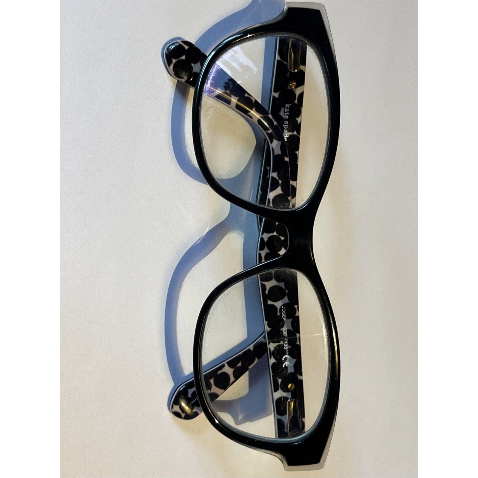 kate spade new york Josef S30 Women’s Black Rectangular Full Rim 52-15-135