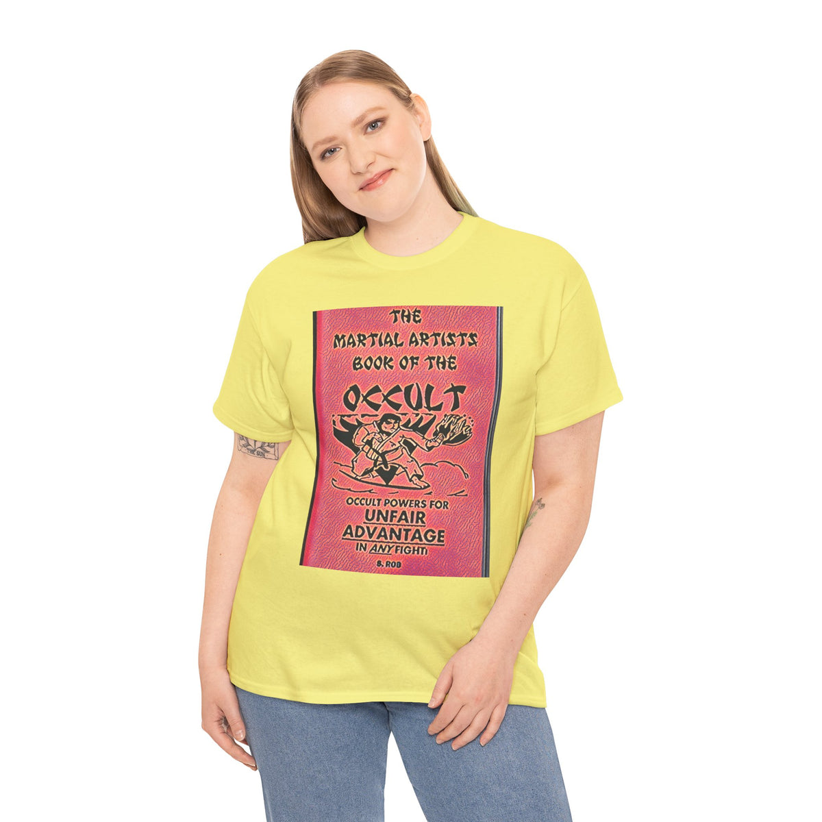 The Martial Artists Book Of The Occult Graphic Print SS Unisex Heavy Cotton Tee