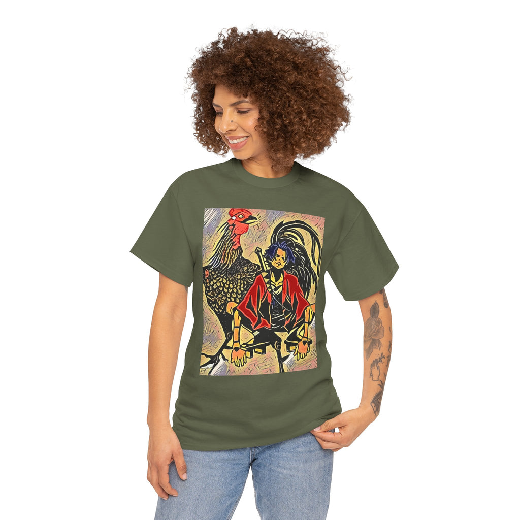 Samurai Champloo Graphic Print Short Sleeve Unisex Heavy Cotton Anime Tee Shirt