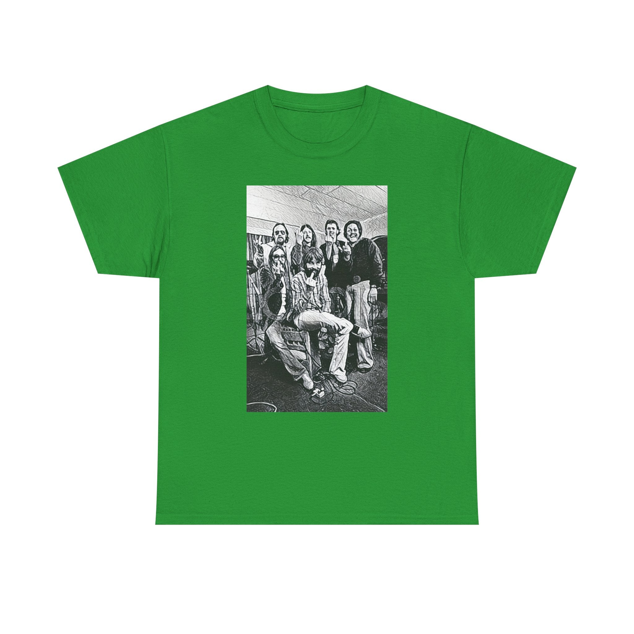 The Doobie Brothers Graphic Print Short Sleeve Crew Neck Unisex Heavy Cotton Tee