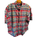 Ralph Lauren Men’s XL Multicolored Plaid Short Sleeve Button Up Cotton Shirt