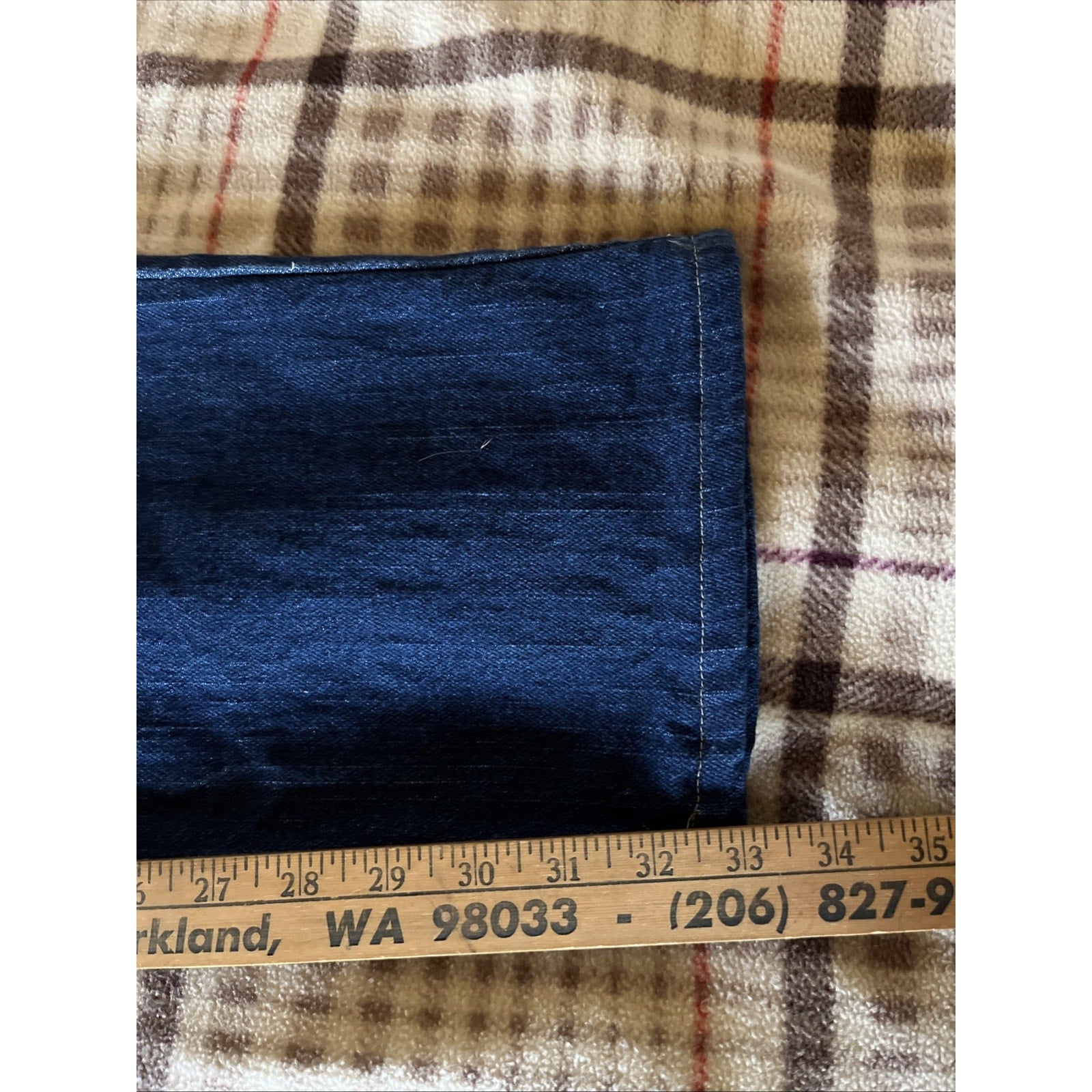 Texas Jeans Mens Demin Blue Relaxed Fit Western Dark Wash Made in USA 38x33