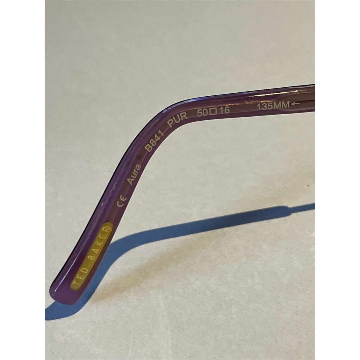 Ted Baker B 841 PUR purple Designer Auth Eyeglasses 50-16-135 Frames Only
