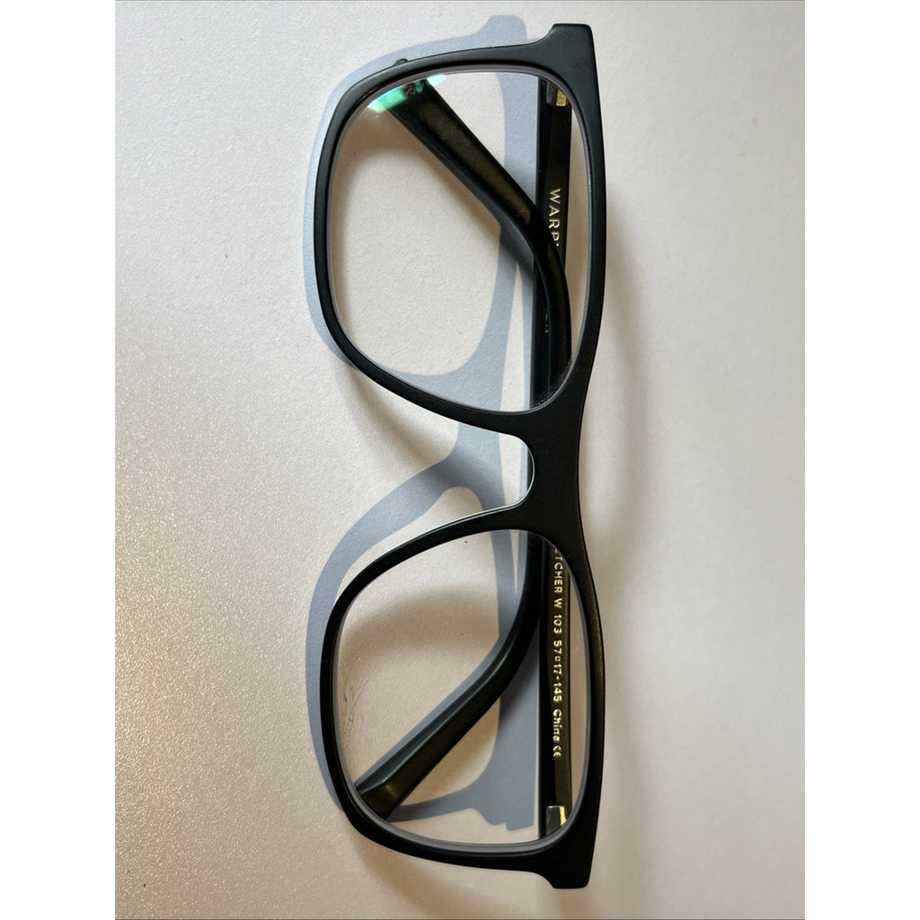 Warby Parker Fletcher W 103 Matte Black Eyeglasses 57-17-145 Eyewear Frames Only