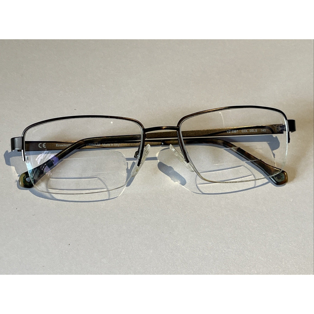 Ermenegildo Zegna Eyewear Eyeglasses VZ 3361 0SLS 55-17-140 Metal Frames Only