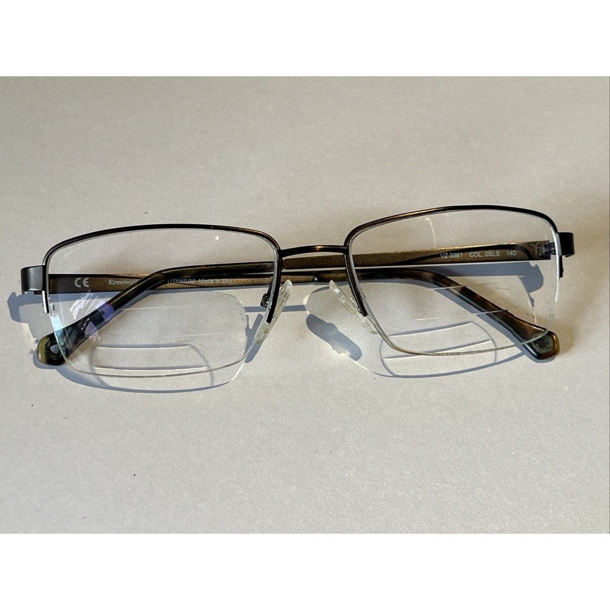 Ermenegildo Zegna Eyewear Eyeglasses VZ 3361 0SLS 55-17-140 Metal Frames Only