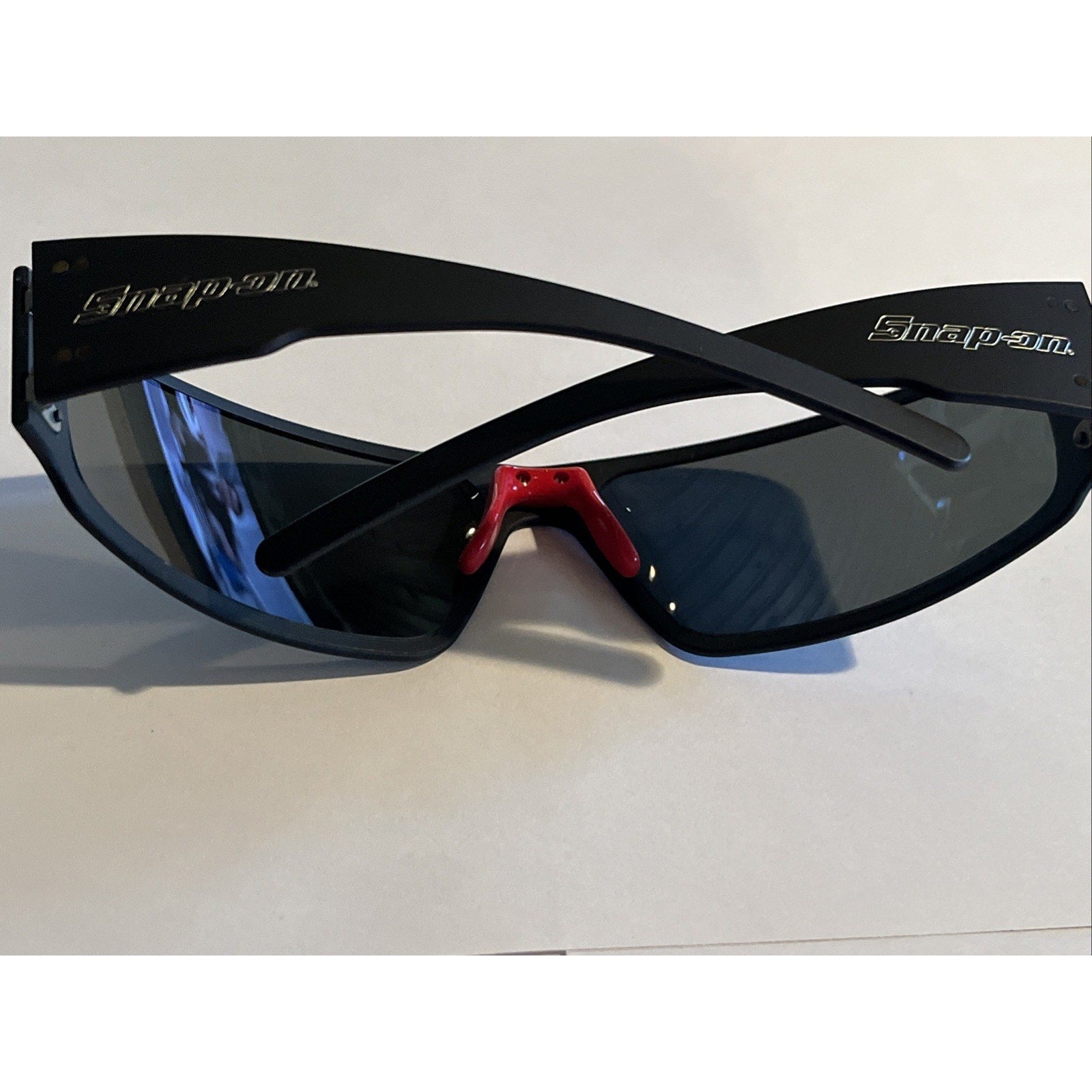 Snap On Tools Sunglasses Aluminum Frame Polarized Charcoal Gray Made In USA