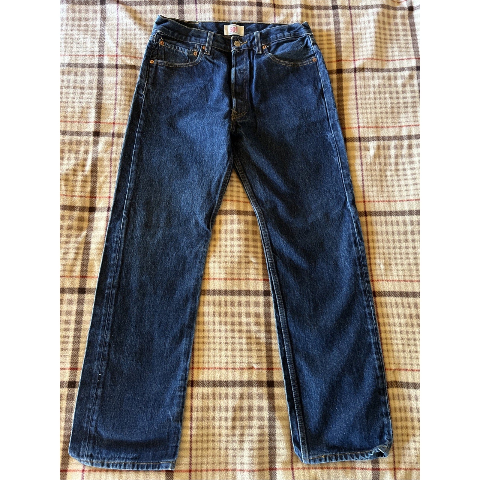 Vtg Levis 501xx Jeans Blue Denim Button Fly Medium Wash Y2K 2000s Mens 32x31
