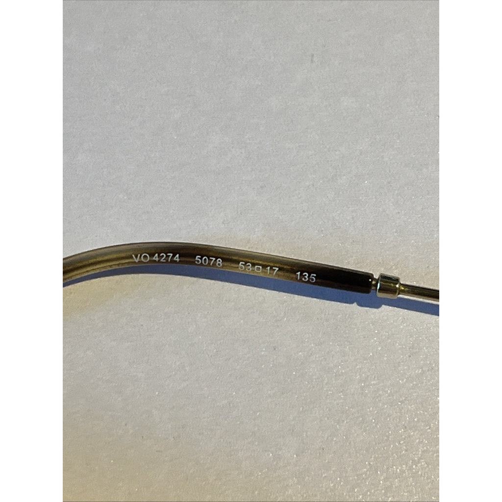 Vogue Eyewear Eyeglasses, VO 4274 5078 53-17-135 Silver Metal Square Frames Only