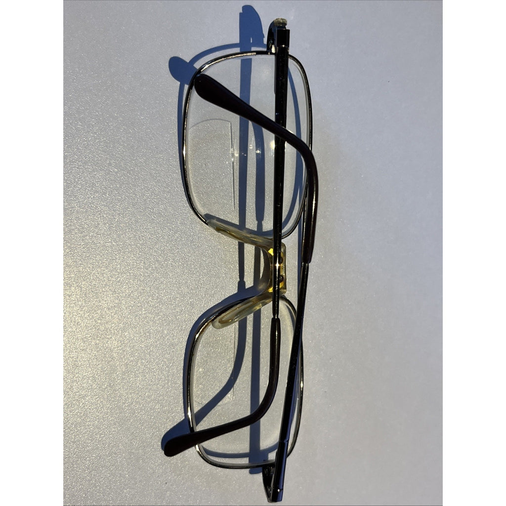 Priority Eyeglasses BEACON C2 56-17-145 Brown Silver Metal Full Rim Frames Only