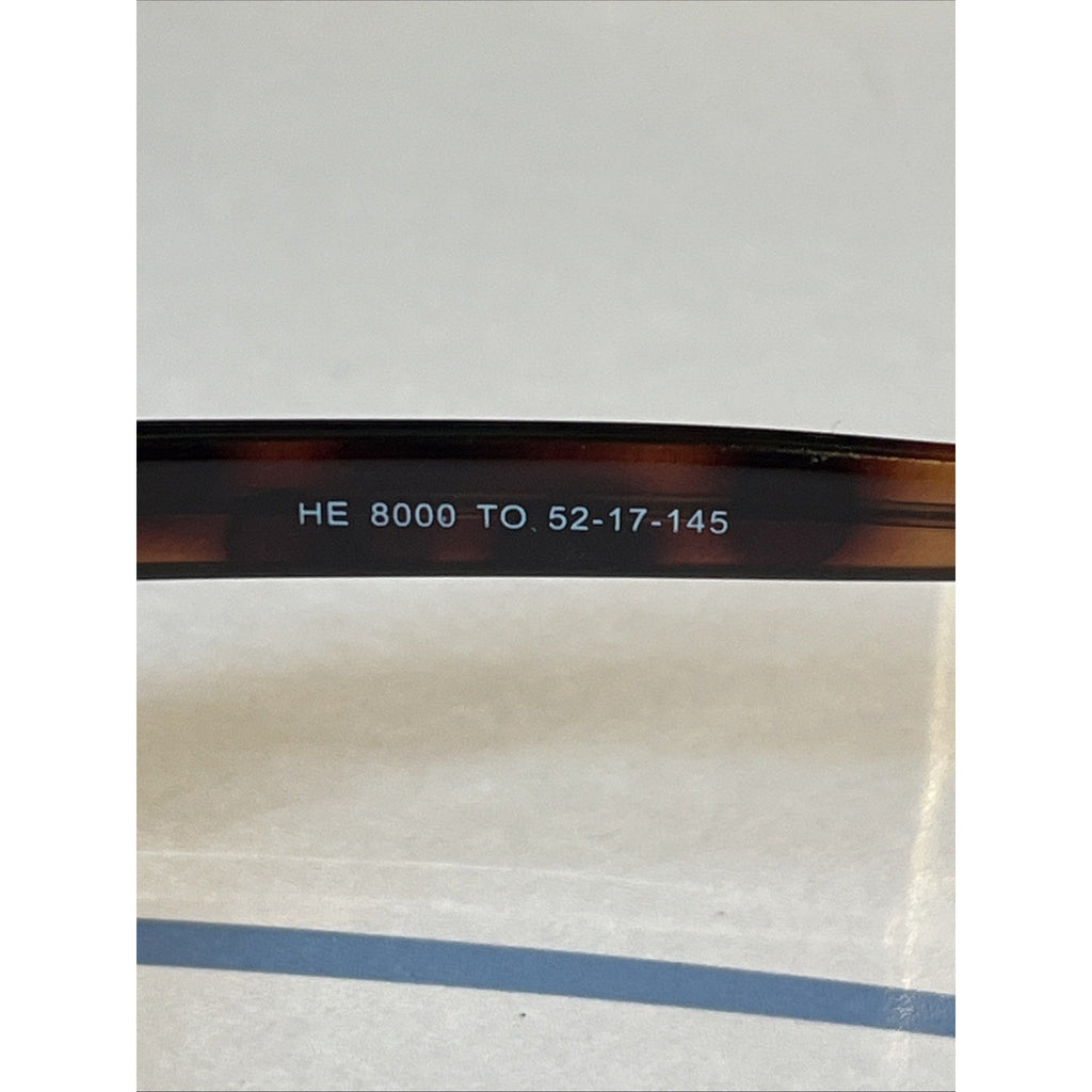 Tempo Eyeglasses HE 8000 52-17-145 Rectangular Brown Tortoise Frames Only
