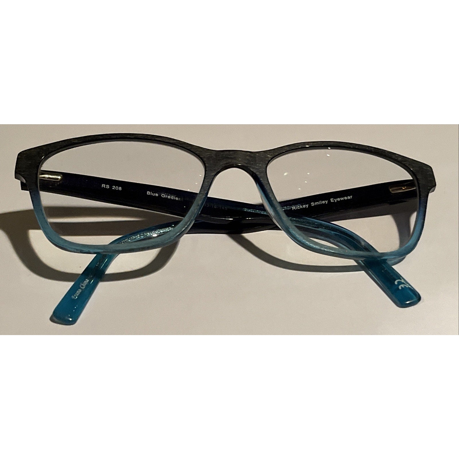 Rickey Smiley Eyewear Glasses Women RS 208 Blue Gradient 53-18-145