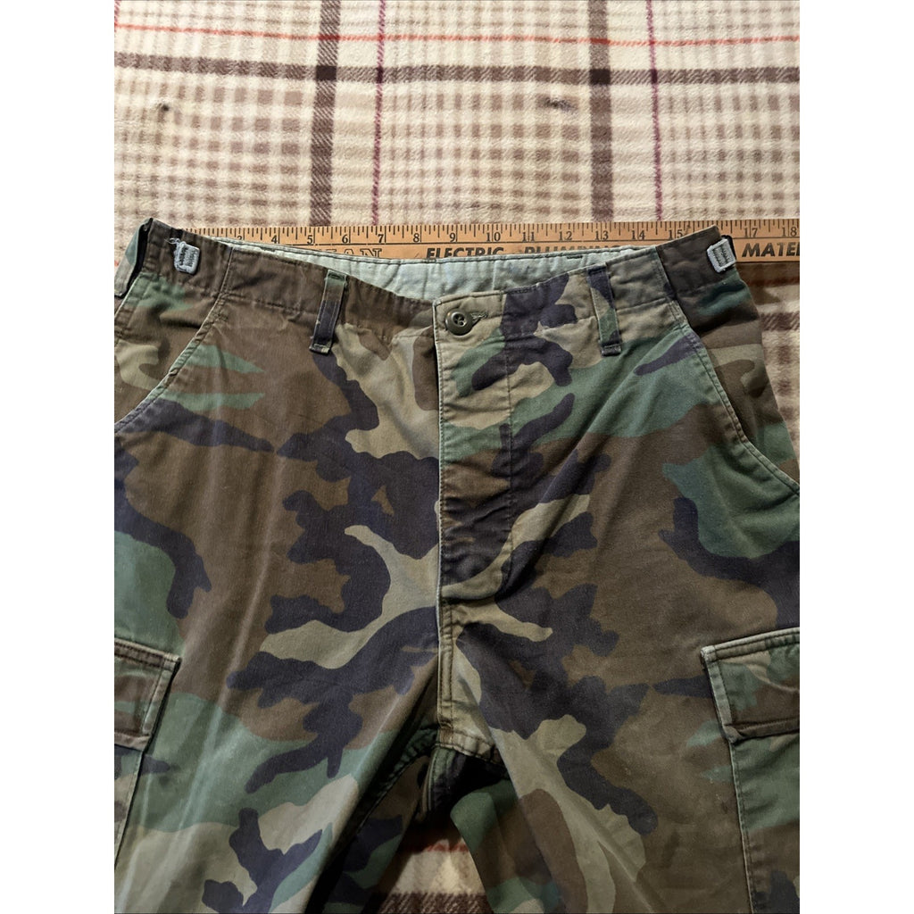 Vintage Woodland BDU CAMO Combat Military Fatigue Pants Men’s 32x32 Camoflauge