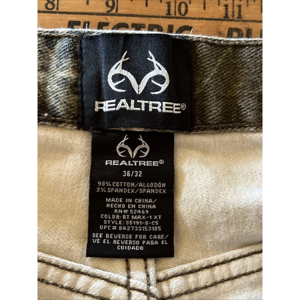 Vintage Realtree Camo Pants Denim Men’s 36x30 Hunting Hiking Cotton Spandex