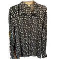 Pronto Uomo Firenze Vintage Men’s Nylon Shirt XL 54 Black LS Button Up Disco