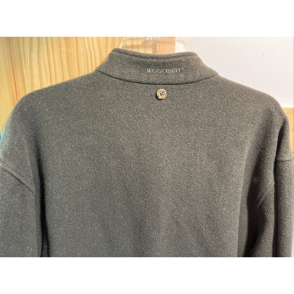 Woolrich Vintage Moleskin Jacket Men’s XL Olive Green LS Wool Blend Full Zip