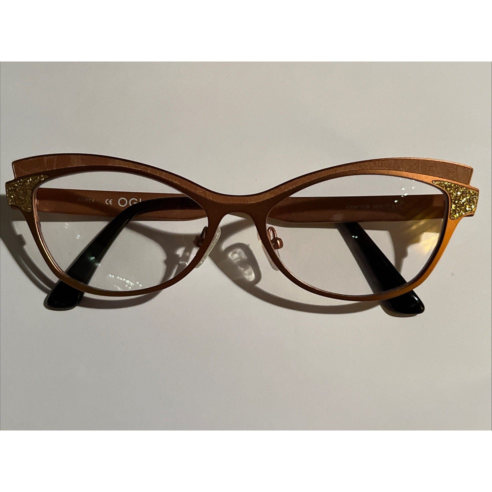 OGI 4308/1636 Bronze Black EYEGLASSES GLASSES 53-17-145 B36mm Frames Metal