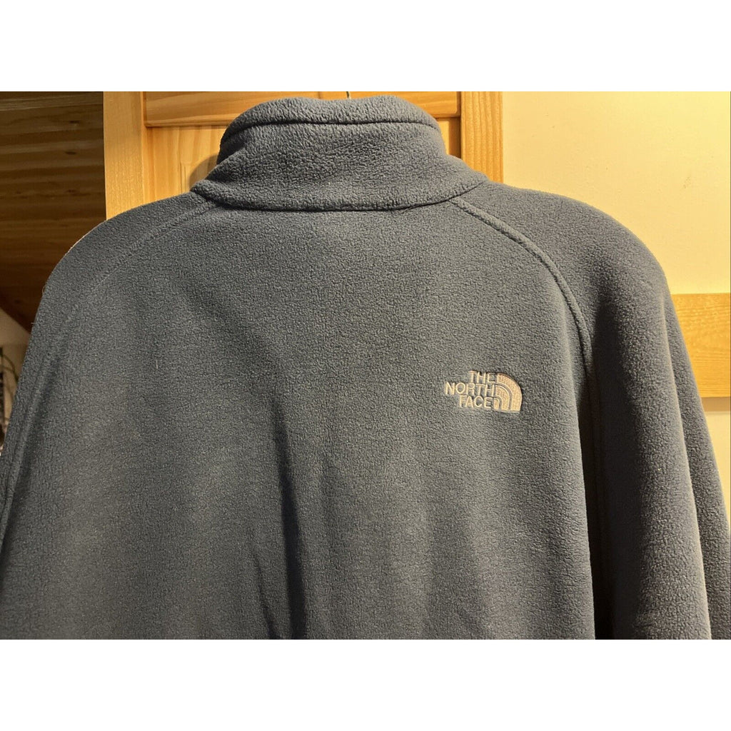 The North Face Men’s XL Blue Long Sleeve Full Zip Polyester Fleece Jacket Travel