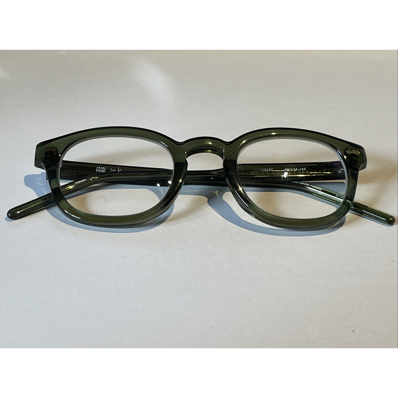 MUSE Eyewear EYEGLASSES Green Glasses 46-24-145 Unisex Plastic Frames Only