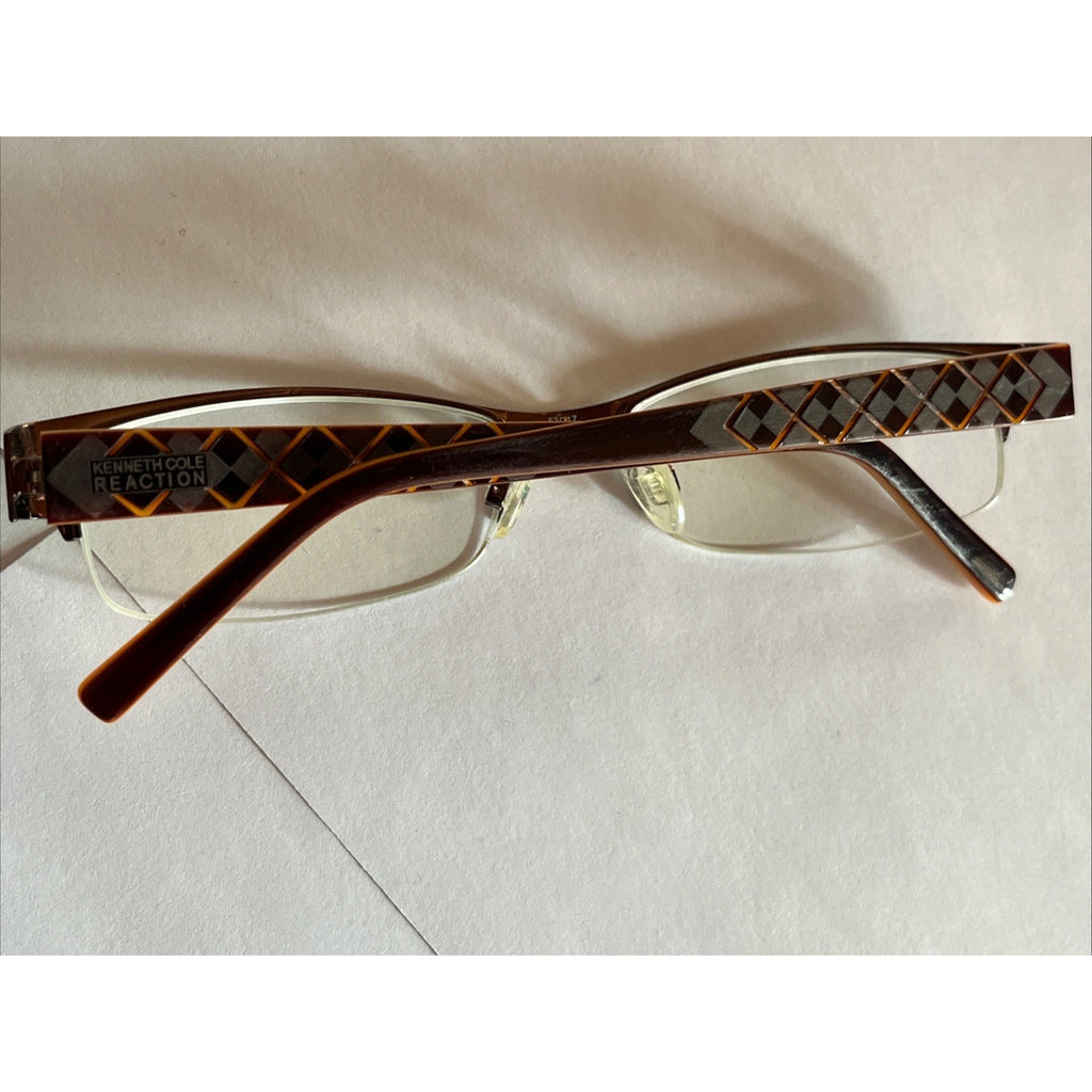 Kenneth Cole Eyeglasses Frames REACTION KC0739-2 Col.048 53-17-135 Orange Unisex