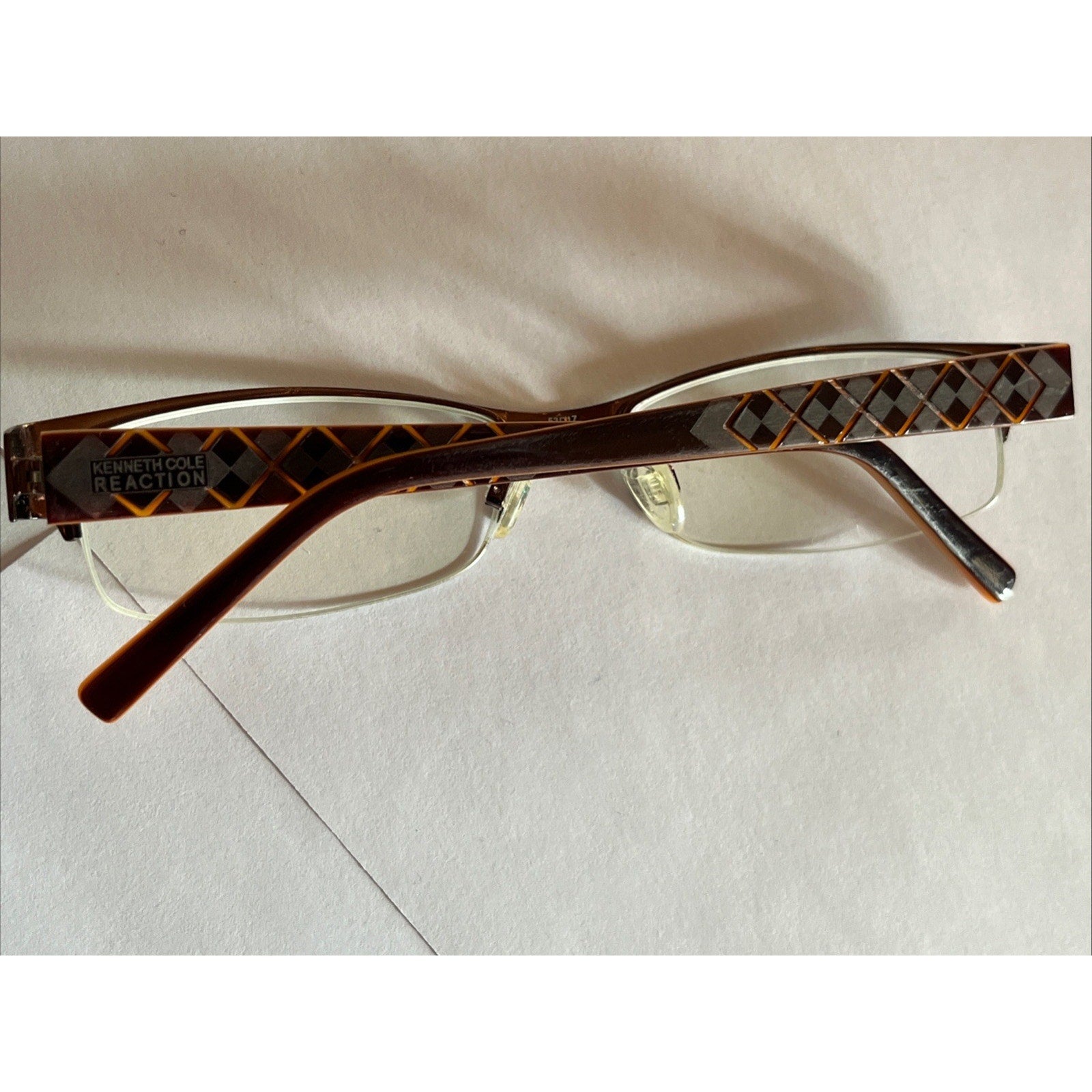 Kenneth Cole Eyeglasses Frames REACTION KC0739-2 Col.048 53-17-135 Orange Unisex
