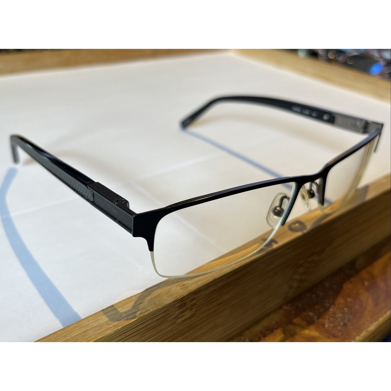 CHESTERFIELD CH 45XL 0JVW BLACK GUNMETAL AUTHENTIC EYEGLASSES 56-18-145 Half Rim