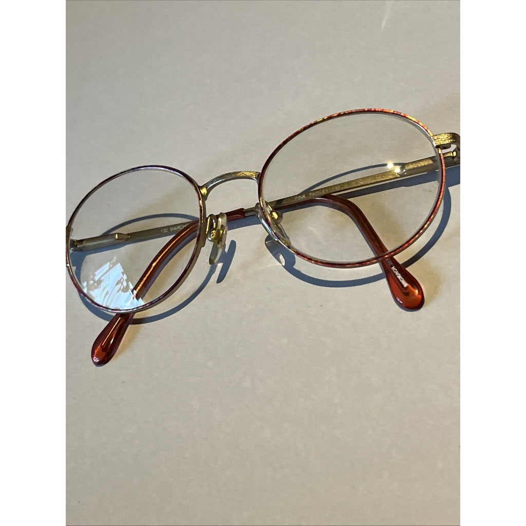 MARCHON Eyewear EYEGLASSES Disney 48-18-130 PINK Paisley Metal Frames Only