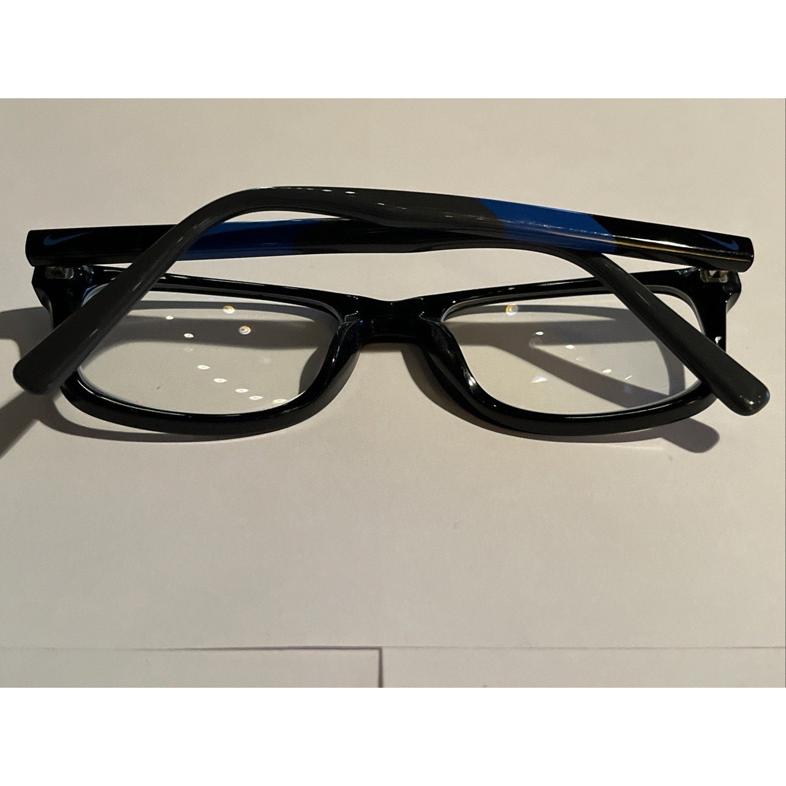 Nike 5538 403 Eyeglasses Frames Blue Black Rectangular 49-17-135 Optical