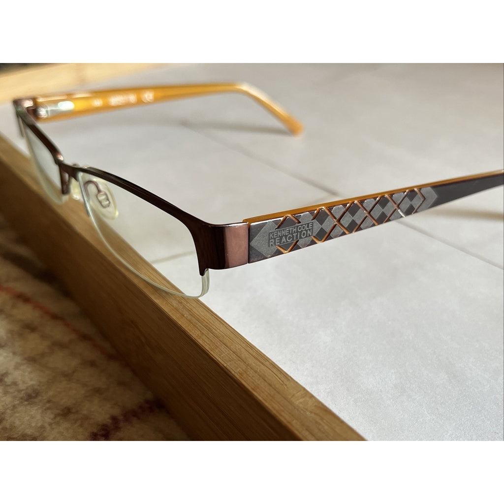 Kenneth Cole Eyeglasses Frames REACTION KC0739-2 Col.048 53-17-135 Orange Unisex