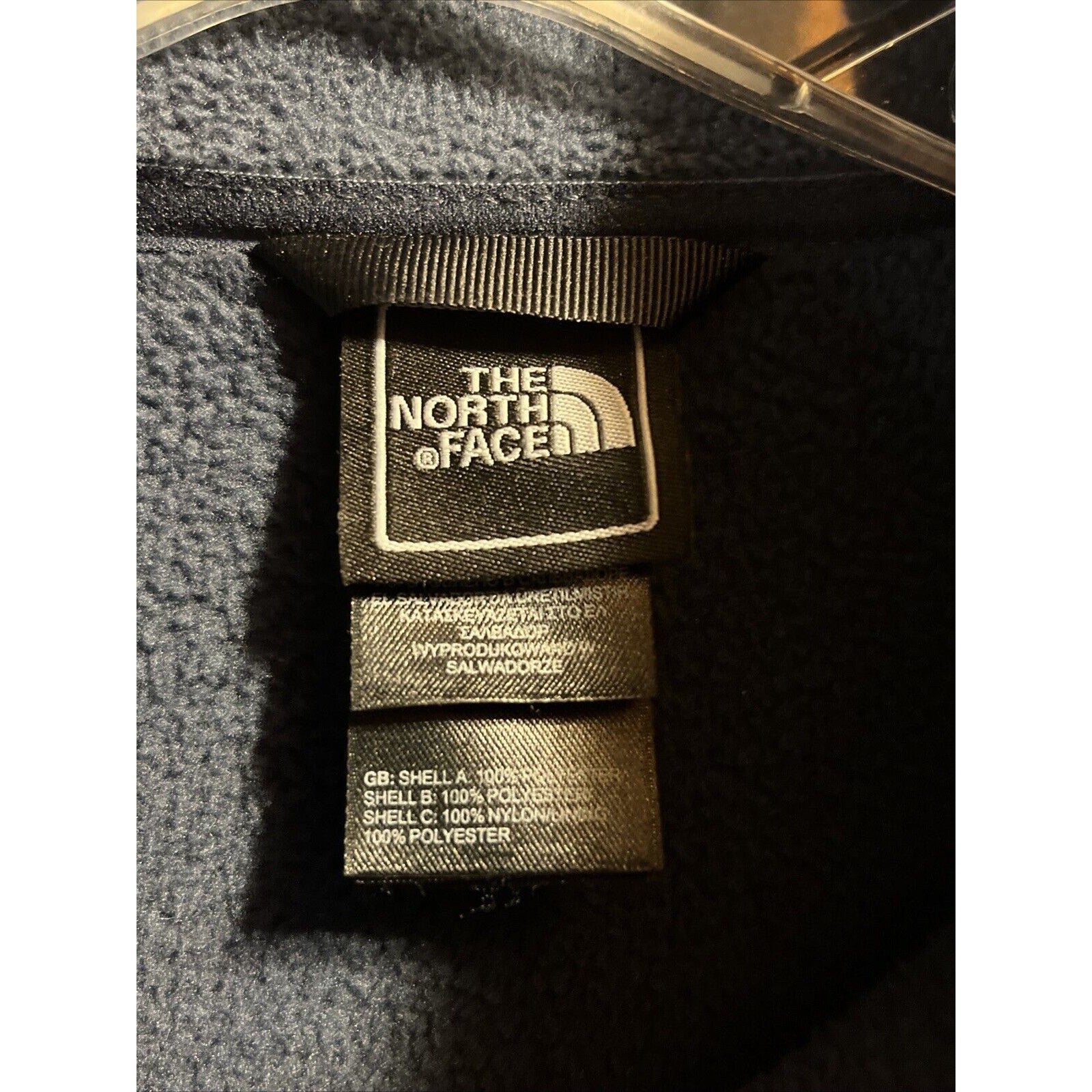 The North Face Men’s XL Blue Long Sleeve Full Zip Polyester Fleece Jacket Travel