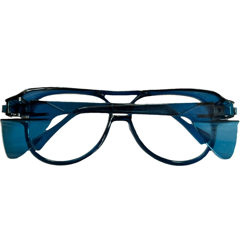 Aerosite Z87 Blue 5 3/4 Safety Glasses with Side Shields Vintage