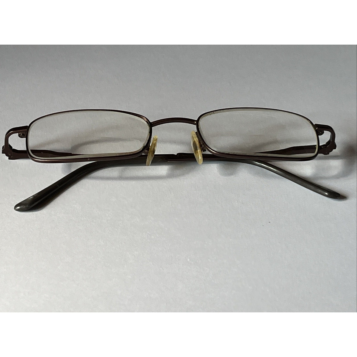 Vintage U.S. Safety Eyeglasses Mens Elite 50-19-140 Dark Matte Brown NR01