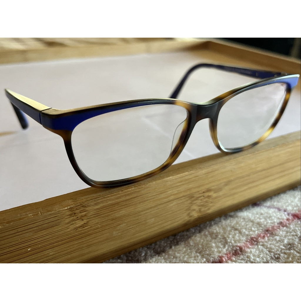 Etnia Barcelona Eyeglasses Carpi BLBL 53-15-135 Blue Brown Tortoise Spain Made