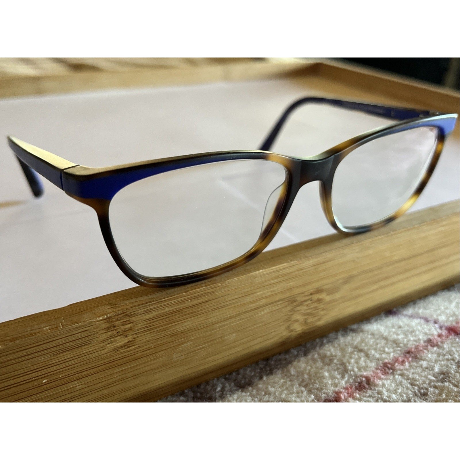 Etnia Barcelona Eyeglasses Carpi BLBL 53-15-135 Blue Brown Tortoise Spain Made