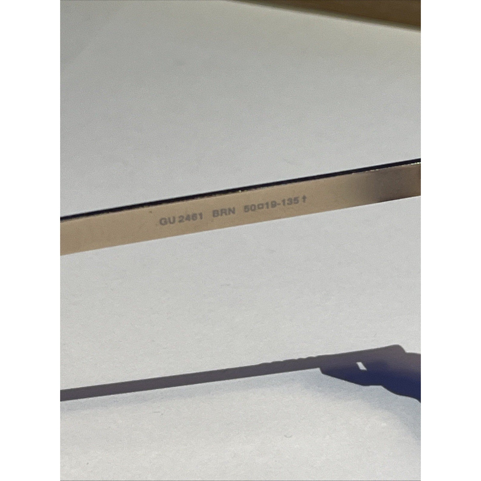 GUESS GU2461 Shiny Brown BRN Optical Eyeglasses Metal Frames 50-19-135 Unisex